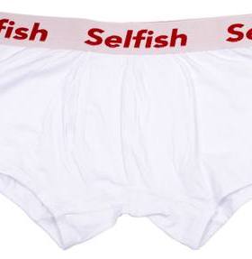 selfish自私滑板潮牌欧美性感丁字裤女平角裤男情侣透气内裤