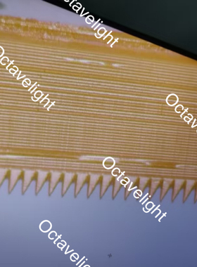 2um分辨率微纳3D打印金字塔凹凸模具楔形锯齿状微锥微针PDMS模具