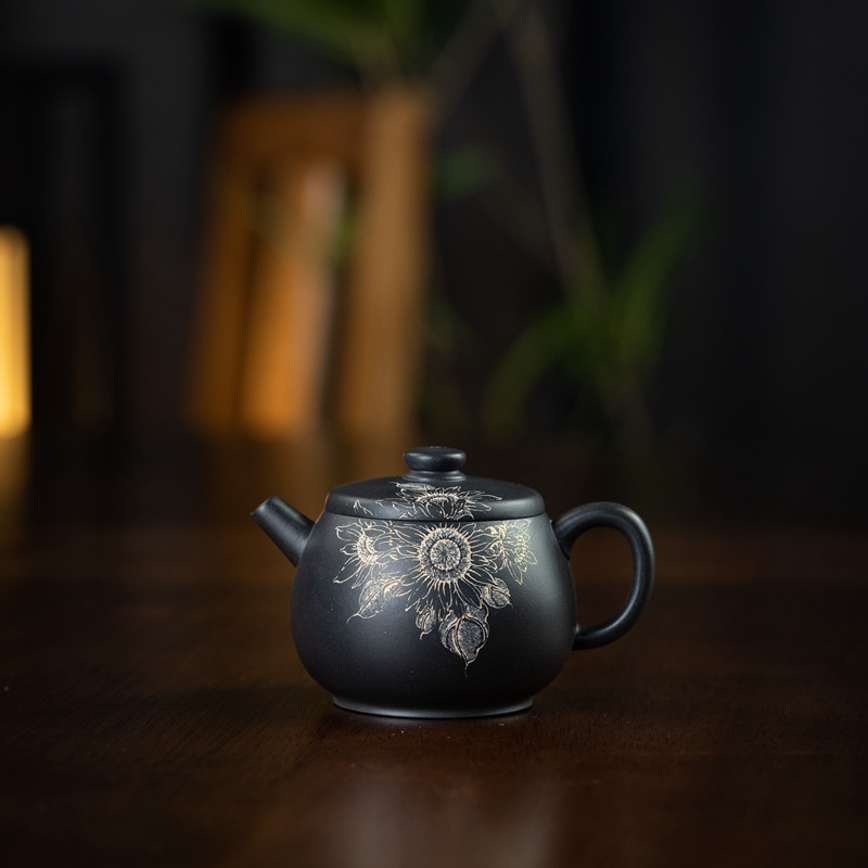 【浮生若梦】查越刻 小葵（如意）还原烧 110cc 紫砂壶