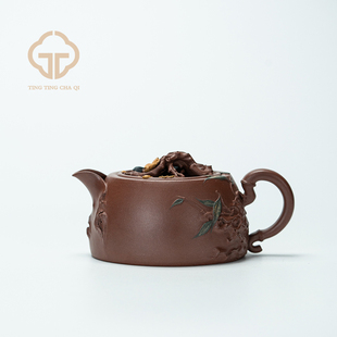 陈轶男制 紫砂壶家用泡茶茶具 雅赏二式 底槽清210cc