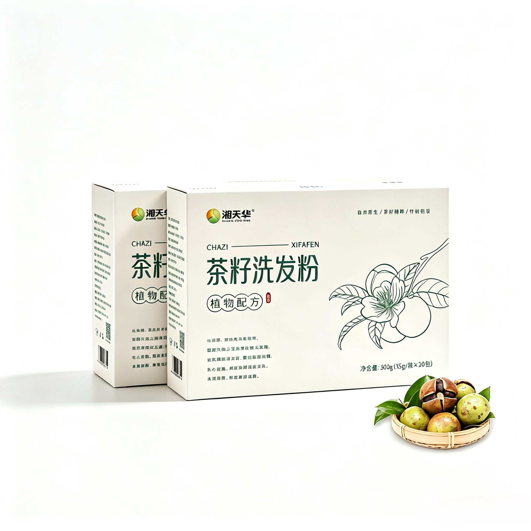 湘天华茶油茶枯洗发粉控油去屑图片