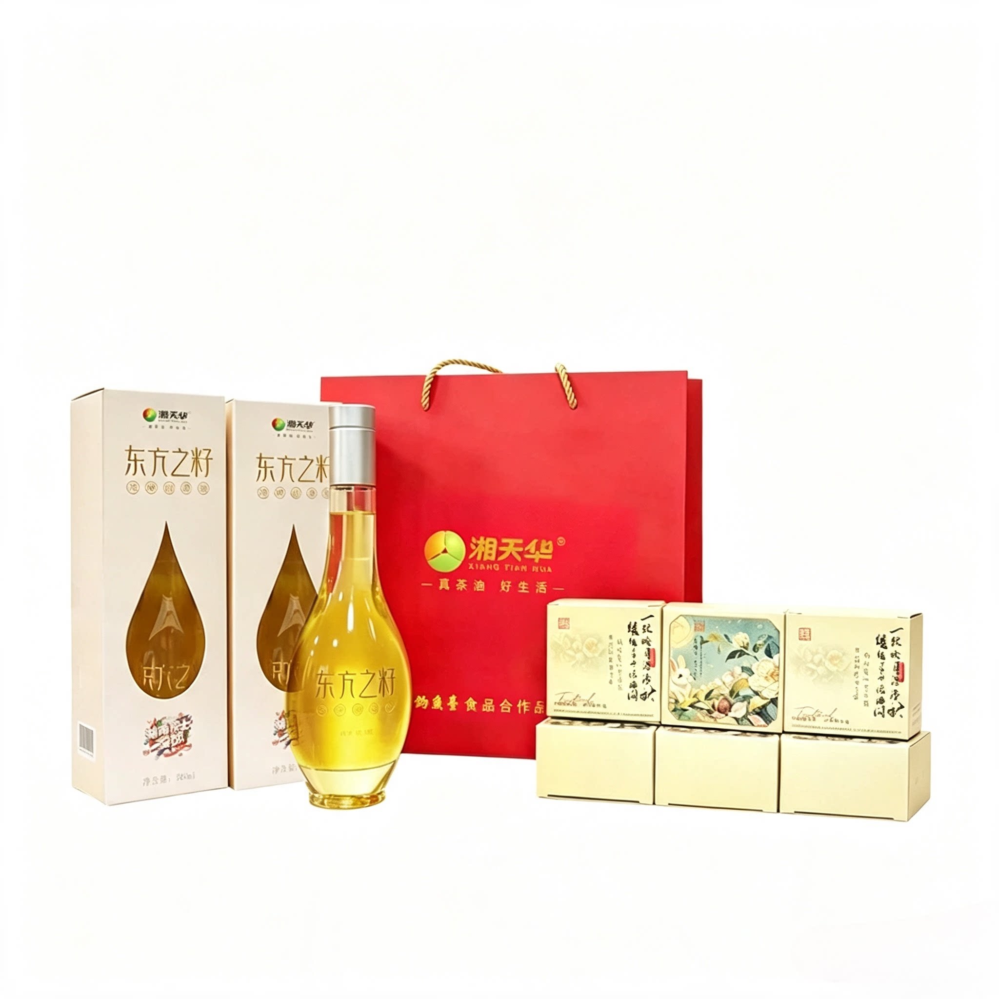 湘天华冷榨山茶油月满中秋礼盒图片