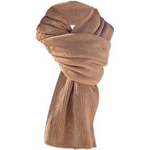 高级感针织围巾女秋冬季百搭毛线韩系氛围感学生日系纯色围脖男生