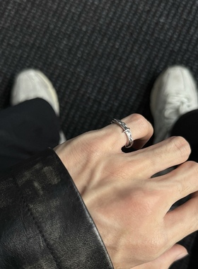 原创绷带系列纯银尾戒男女设计师款冷淡风小指戒指小众高级感潮牌