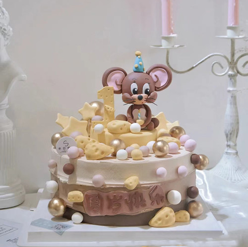 杰克猫和老鼠蛋糕烘焙装饰