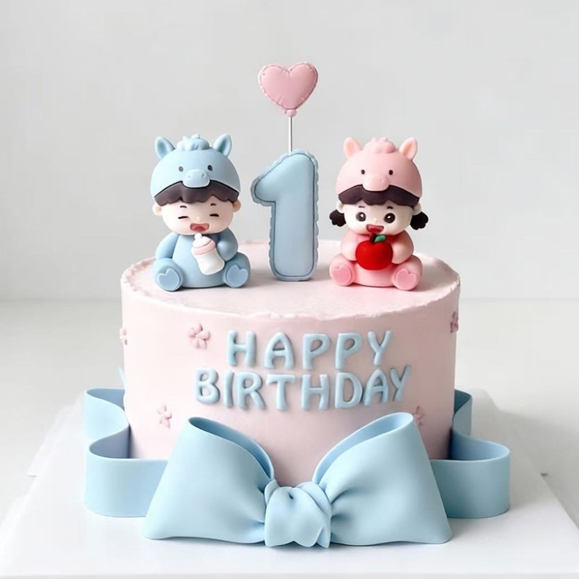 马宝宝满月百天生日蛋糕装饰插件