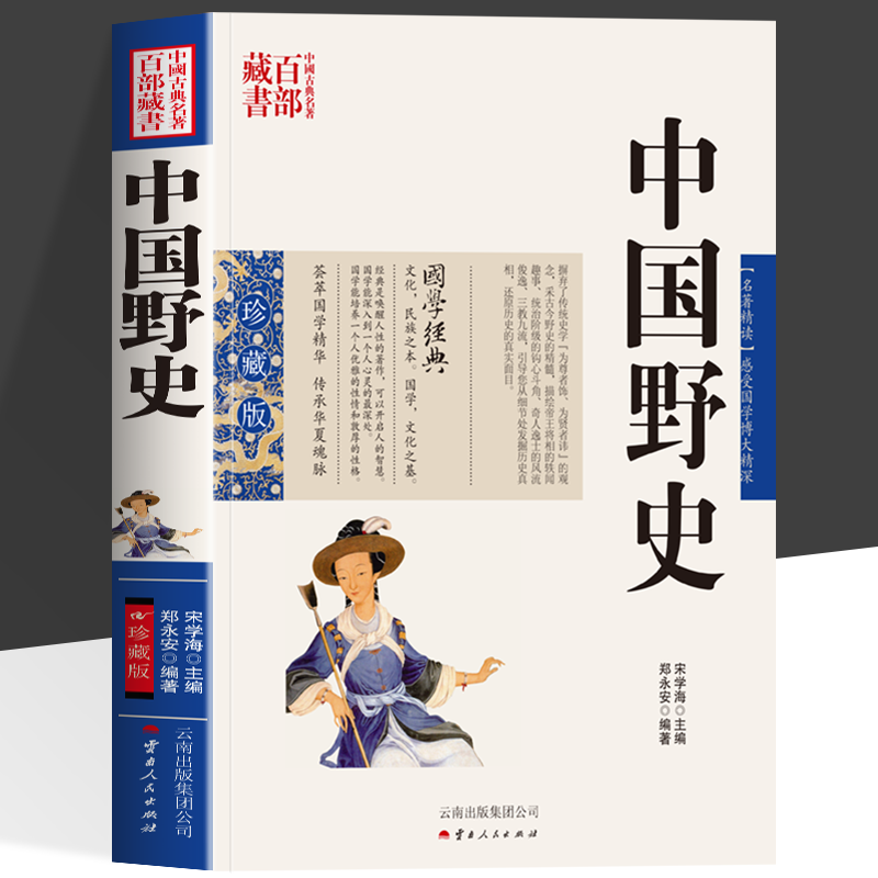 中国野史 中国古典名著百部藏书中华野史先秦至清朝古代秘闻清王朝未解之谜教科书搞笑恶搞秘史有趣得让人睡不着的中国史历史书籍