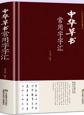 【正版包邮】中华草书大字典常用字字汇 含 孙过庭 智永 怀素 王羲之 黄庭坚 米芾 虞世南 王铎 傅山文天祥等偏旁部首查询