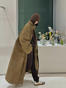 设计师品牌YP时髦炸街水洗复古可拆卸两件套牛仔风衣羽绒服女