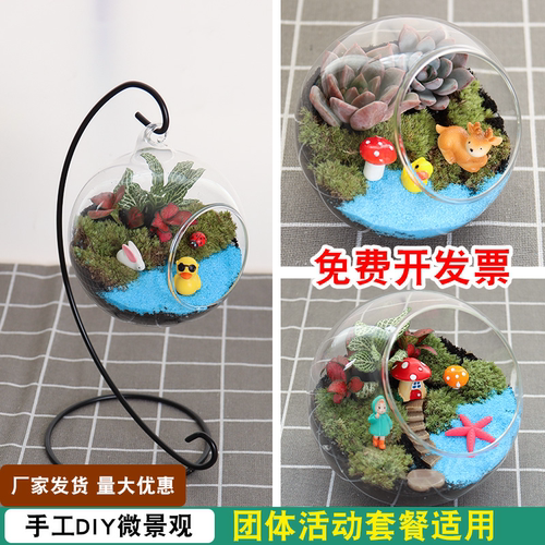 diy暖场材料包瓶子苔藓微景观