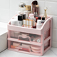 化妆品收纳盒透明抽屉式 桌面学生宿舍办公室首饰杂物储物整理盒