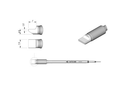 西班牙 JBC C470-046 烙铁头 C470046 电烙铁