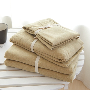 A类母婴级天竺棉被套单件纯棉全棉单人被罩针织棉床上四件套裸睡