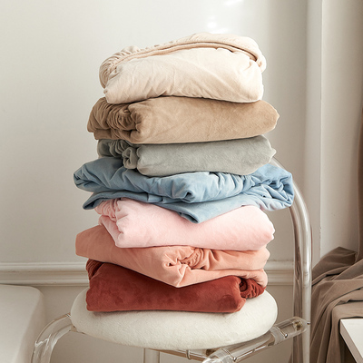 A类冬季细腻婴儿绒床笠单件