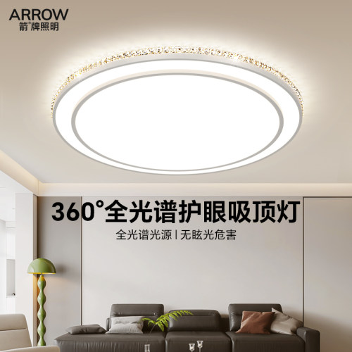 箭牌圆形高亮客厅吸顶灯卧室主灯