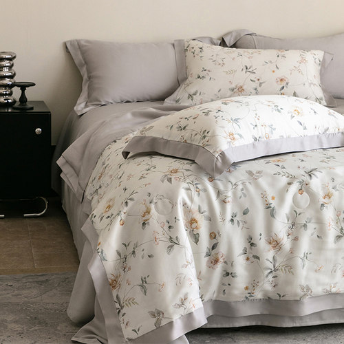 A类莱赛尔天丝夏凉空调被四件套