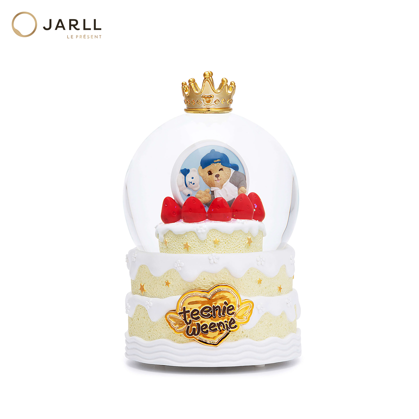 JARLL赞尔TeenieWeenie生日水晶球音乐盒旋转自喷亮片八音盒礼物