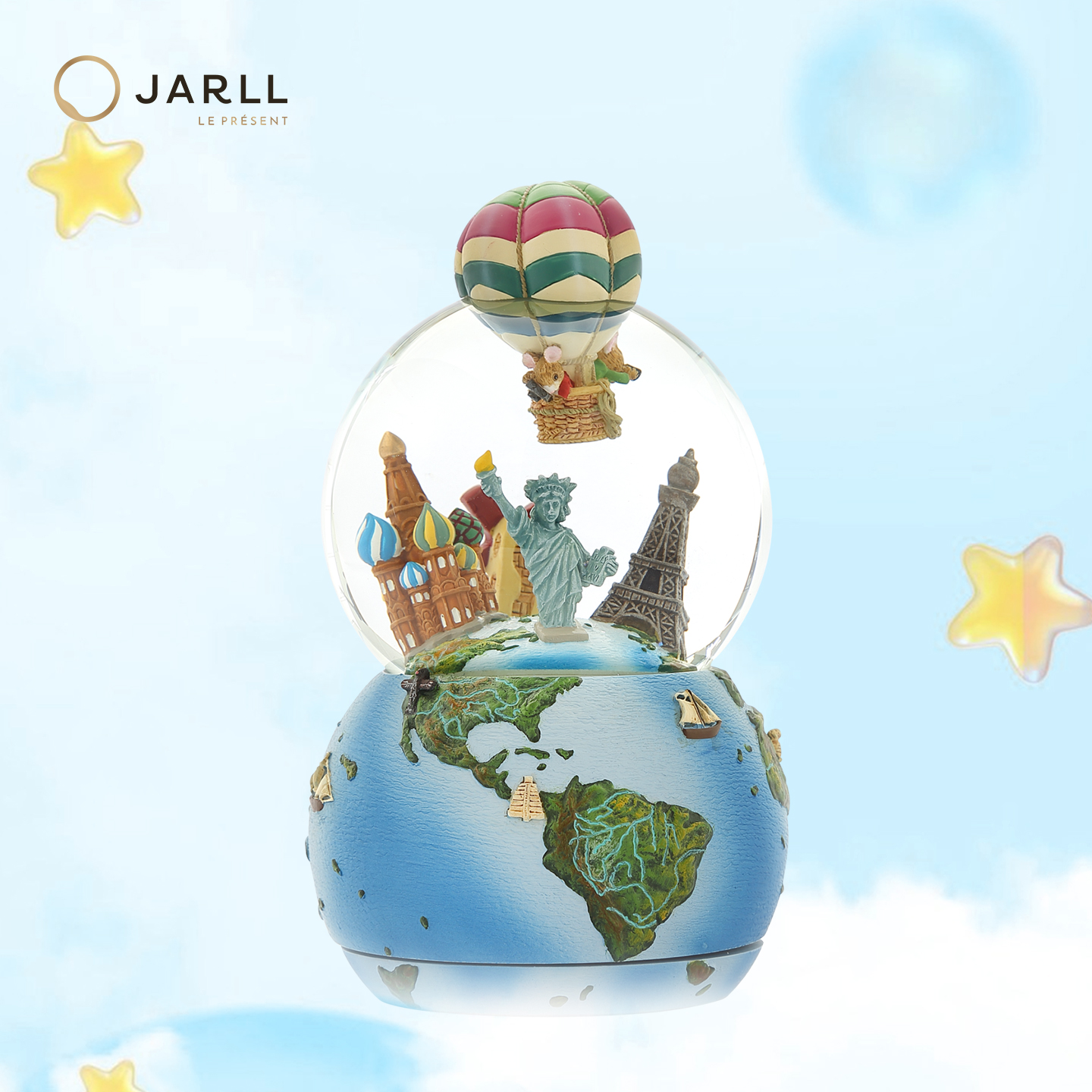 赞尔jarll水晶球音乐盒生日礼物