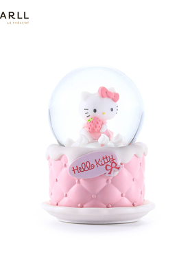 JARLL赞尔HelloKitty水球音乐盒八音盒女友生日圣诞礼物送老婆