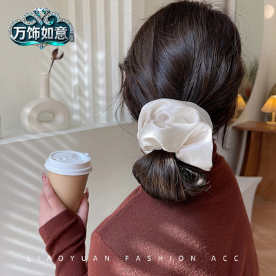 感缎面大肠发圈2025年气质扎头绳