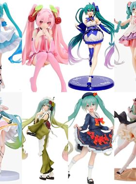 批发代发初音未来手办动漫周边二次元美少女模型机箱摆件女生礼物