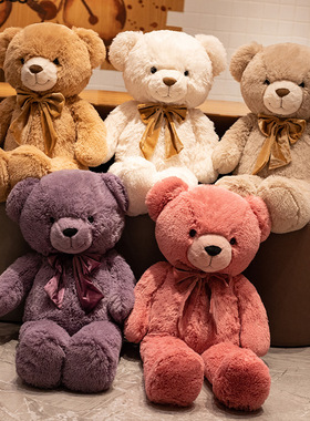 毛绒玩具动物公仔超大号泰迪熊睡觉抱枕娃娃抱抱熊女孩礼物玩偶