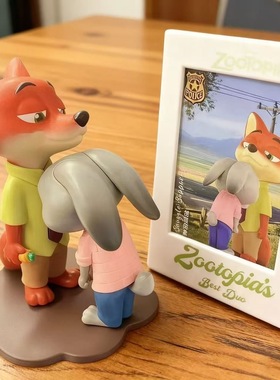 现货疯狂动物城周边甜蜜倚靠盲盒摆件朱迪尼克系列公仔潮玩盲盒