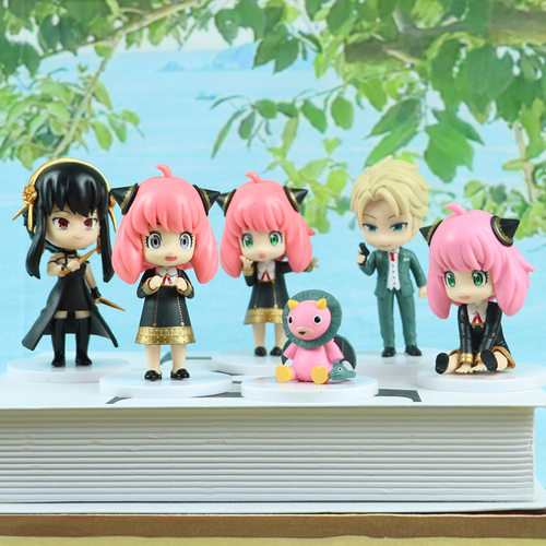 2代间谍过家家手办6款黄昏阿尼亚跨境网红玩偶摆件公仔