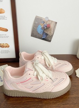秋季网面薄款透气登山鞋女鞋2025新款学生百搭小众板鞋软底小白鞋