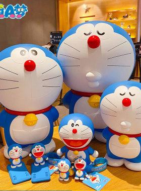 正版卡通哆啦A梦大容量防摔存钱罐叮当猫男女儿童储蓄罐礼品摆件