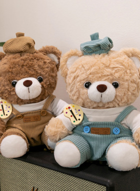 卡通摩卡小熊玩偶穿衣泰迪熊布娃娃抓机公仔兔子毛绒玩具生日礼物