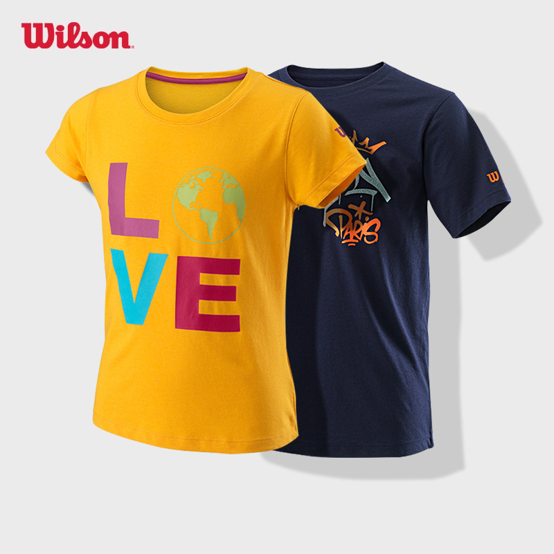 Wilson威尔胜网球服短袖儿童T恤图片