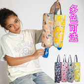 壁挂式 购物袋储物袋收纳挂袋 垃圾袋收纳神器厨房塑料袋整理袋挂式