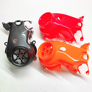 摩托车鬼火RSZ福喜100CC巧格外壳风叶盖风扇罩透明风叶塑料风扇盖