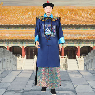 古装清朝官服朝珠一品大臣服装古代官服侍卫服装僵尸服演出服民族