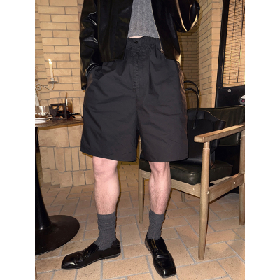 ESC MAN STUDIO/自制 26年夏季新款休闲棉短裤纯色宽松五分裤