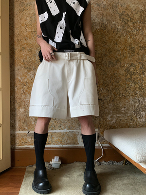 夏季休闲宽松阔腿短裤