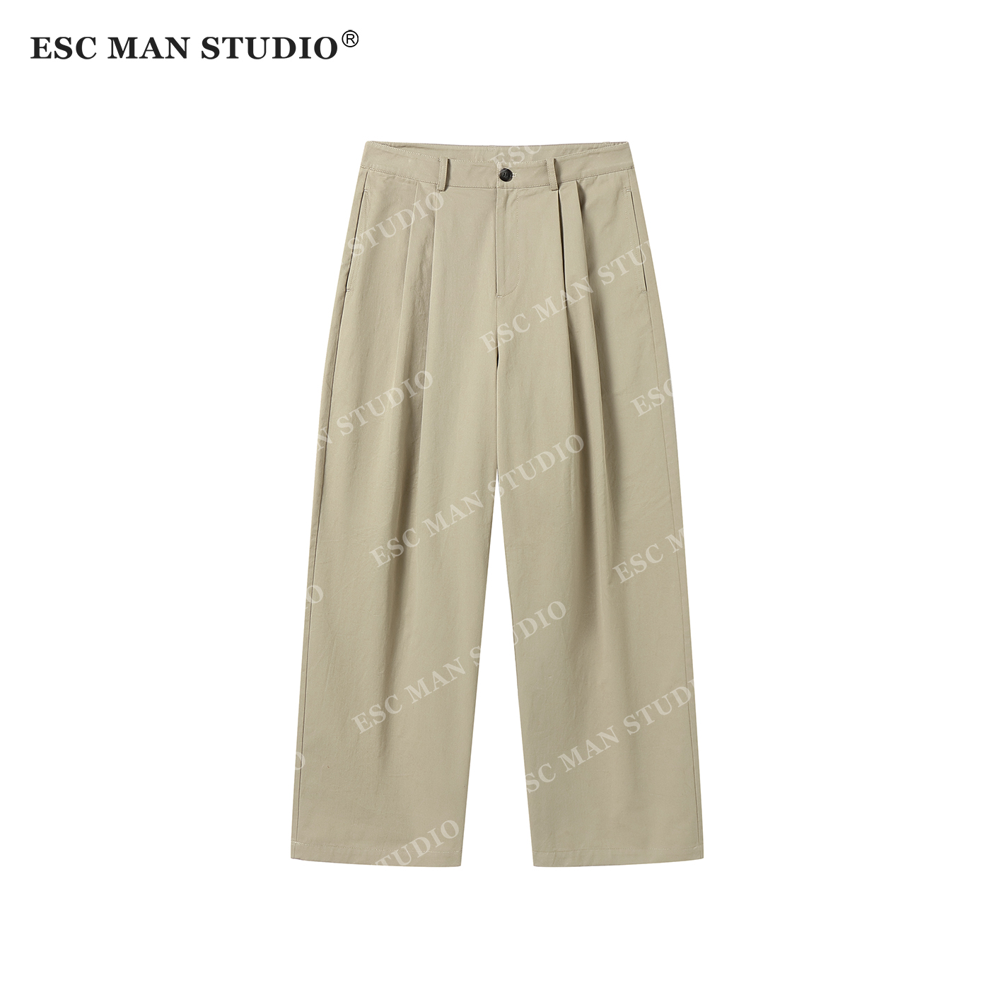 ESC MAN STUDIO/四季都能穿的修饰腿型显腿长休闲直筒长裤阔腿裤