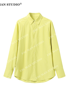 ESC MAN STUDIO/自制 cleanfit简约而不简单的设计感纯色休闲衬衫