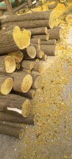 黄栌木料斧头金黄色纹理雕刻手把盘龙观赏手球手串把玩佛珠文玩