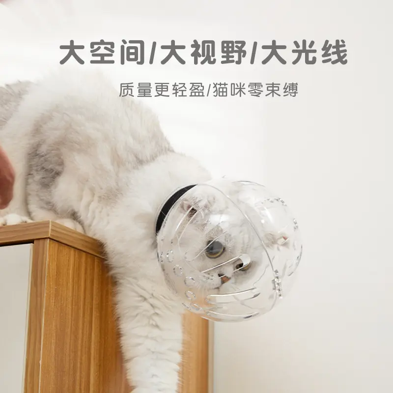 宠物太空头套透气防咬项圈猫咪