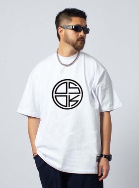 Dokyun联名潮流街舞宽松短袖T恤纯棉上衣打底比赛服嘻哈圆领百搭