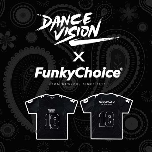 DANCEVISION联名美式风刺绣T恤