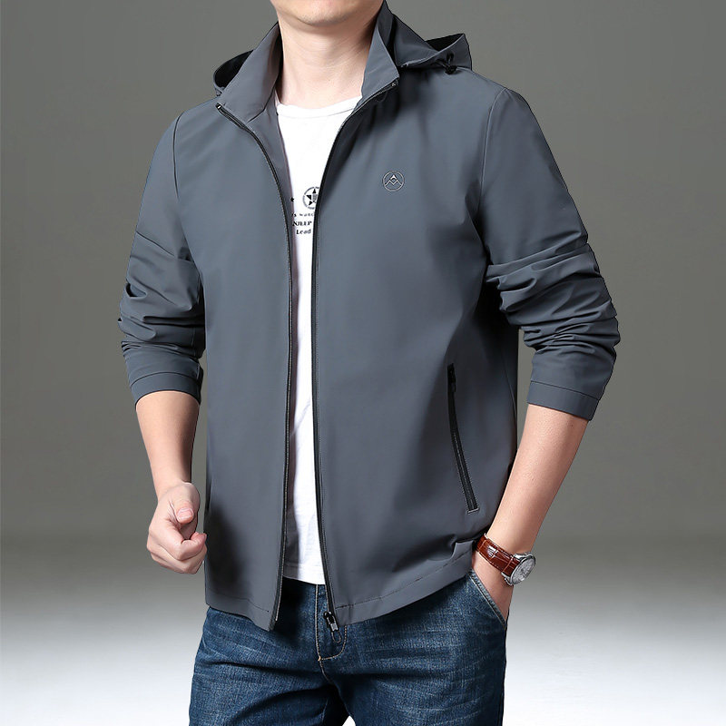 春秋外套男薄款冲锋衣服休闲夹克