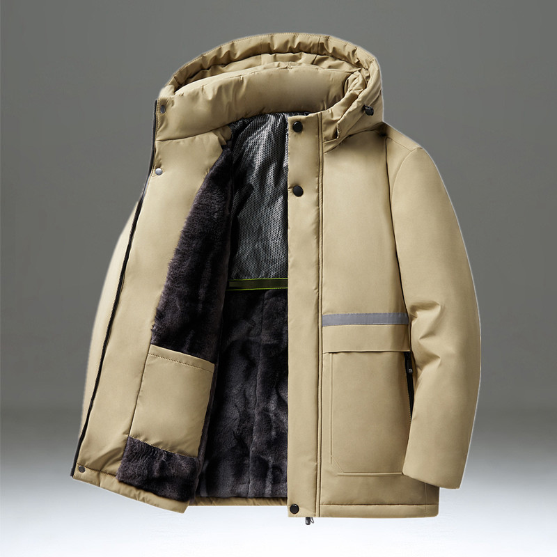 棉衣男款冬季加绒加厚防寒冬装外套棉服防风防水保暖宽松大码棉袄