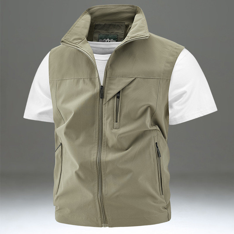 春夏季马甲男薄款户外休闲运动速干背心宽松大码工装透气多袋坎肩,男装,常规马甲,淘宝优惠券,粉丝福利购,淘宝优惠卷