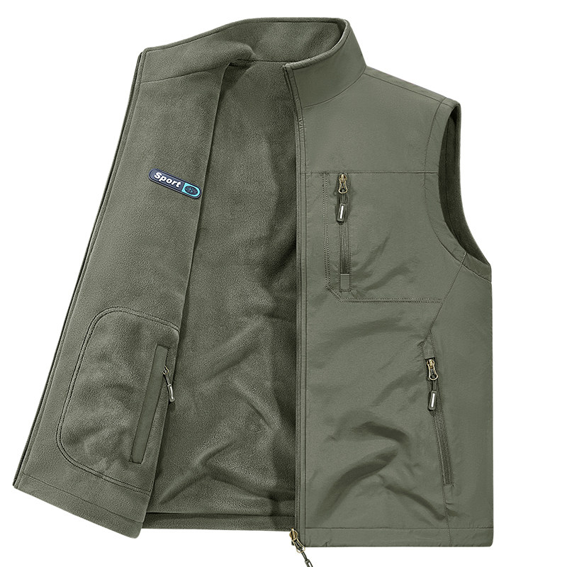 男士马甲秋冬休闲双面穿户外防风加厚保暖马夹多袋坎肩外套爸爸装,男装,常规马甲,淘宝优惠券,粉丝福利购,淘宝优惠卷