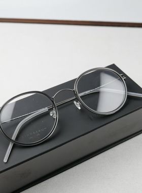 正品LINDBERG林德伯格Lex眼镜框 时尚潮男女纯钛复古圆近视镜架