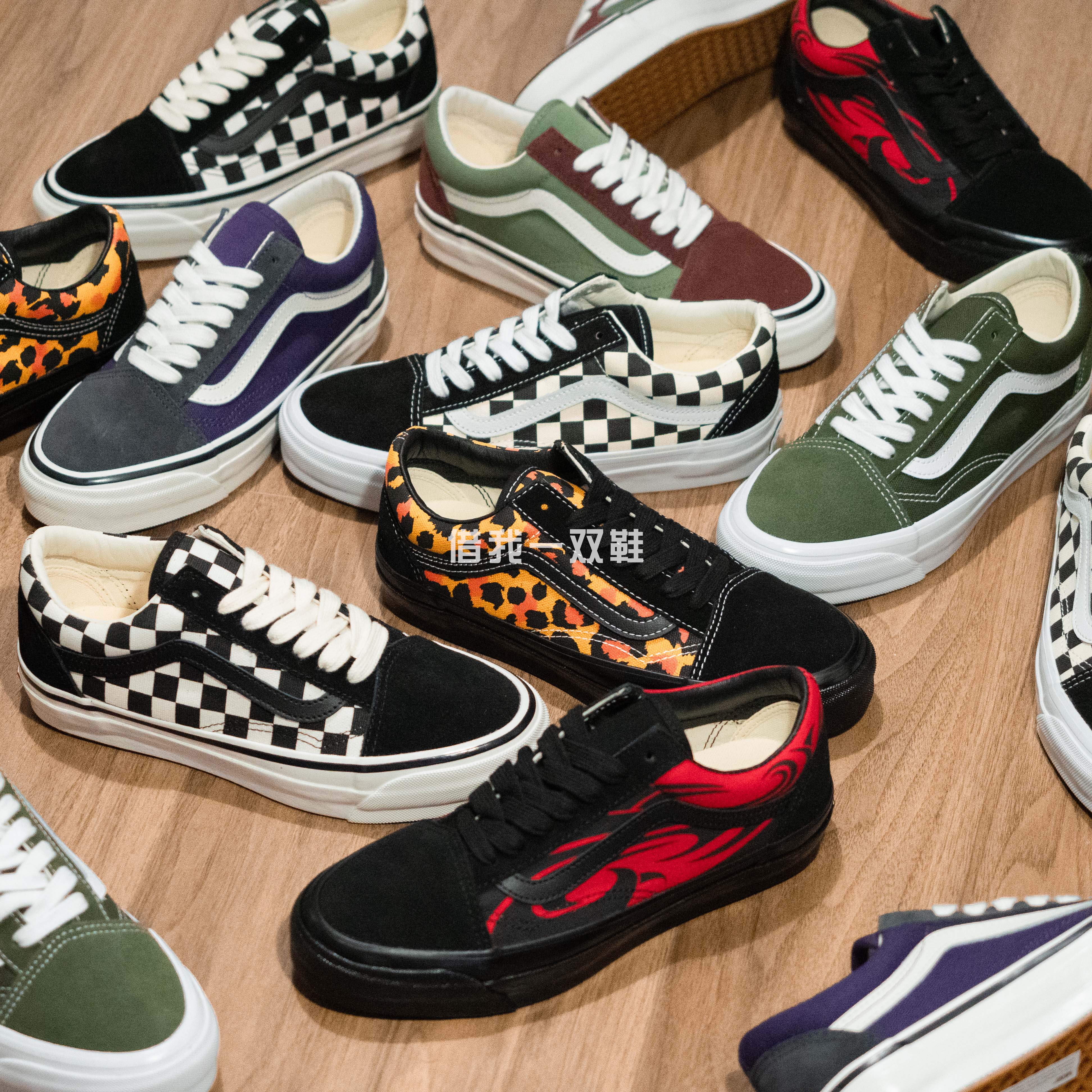 VANS Premium Old Skool经典黑白棋盘格男女复古板鞋帆布鞋