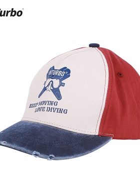 hiturbo遮阳帽子沙滩潜水运动户外旅行游泳棒球鸭舌男女百搭时尚